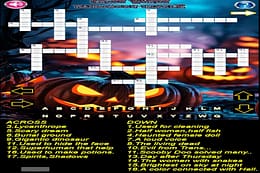 Image Halloween Crosswords free online smart game for kids